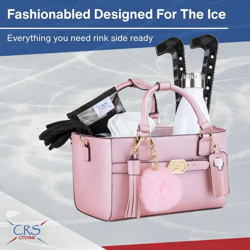 Miniatura 159 de CRS Cross Rink Side Tote. Ice Skating Accessory Bag-Figure Skating, Roller, Inline Skaters, Dance, Cheer.Organizes Guards Water Bottle Phone