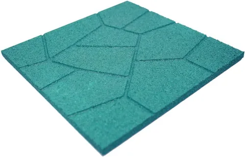 Miniatura 3 de RevTime 6 pavimentadoras de goma de jardín de doble cara de 16 x 16 pulgadas para adoquines de patio, escalón y camino, azulejos de goma
