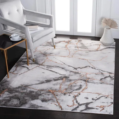 Miniatura 18 de SAFAVIEH Craft Collection Alfombra de Acento - 2' x 3', Gris y Azul, Diseño Contemporáneo, Resistente a las Manchas, Ideal para Áreas de Alto