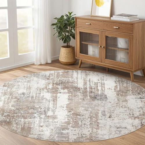 Miniatura 161 de Alfombra de pasillo lavable para cocina: 3 x 10 pies, antideslizante, abstracto, suave, moderno, resistente a las manchas, para interiores, piso
