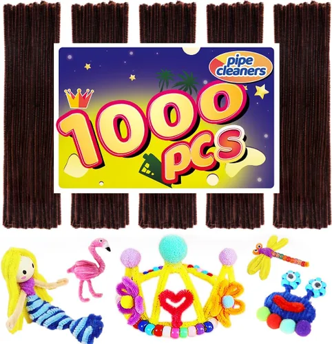 Miniatura 30 de Limpiadores de tuberías, limpiadores de tuberías para manualidades, manualidades y artesanías, manualidades, suministros para manualidades, Purpurina