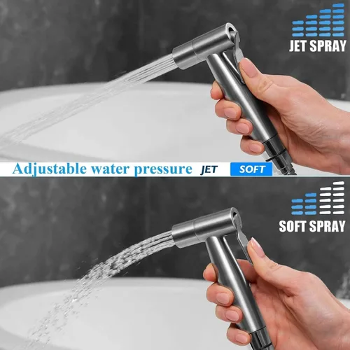 Miniatura 3 de Pulverizador de bidé para inodoro, rociador de bidé de mano, kit de rociador de pañales de tela, ducha de bidé de mano para baño para autolimpieza