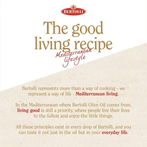 Miniatura 11 de Bertolli Extra Virgen Aderezo y Rocío Sabor Intenso, Perfecto para aderezos de ensalada, marinadas y para mojar pan, Naturalmente Libre de Gluten