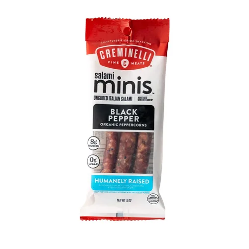 Miniatura 17 de Creminelli - Colaciones pequeñas de salami original con fabricación a conciencia en los Estados Unidos Es amigable con cerdo, keto y paleo. Cuenta