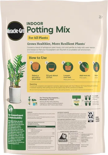 Miniatura 16 de Miracle-Gro Mezcla para Macetas de Interior, Mezclada para una Variedad de Plantas de Casa, Alimenta hasta por 6 Meses, 16 qt.