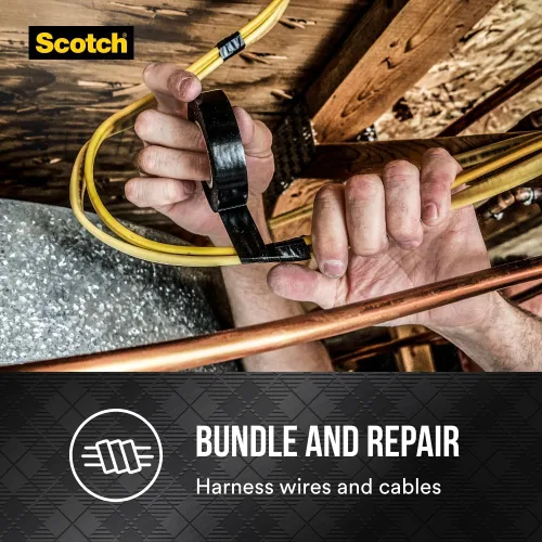Miniatura 11 de Scotch 3M 700 Cinta eléctrica, 3/4 pulgadas x 66 pies x 7 mil, cinta aislante de vinilo para una excelente protección mecánica, para aislamiento