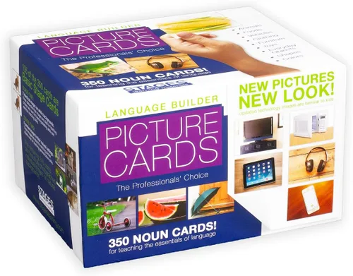 Materiales Stages Learning Language Builder, tarjetas con fotos con sustantivos. Vocabulario en fotos para autismo. Productos de aprendizaje para
