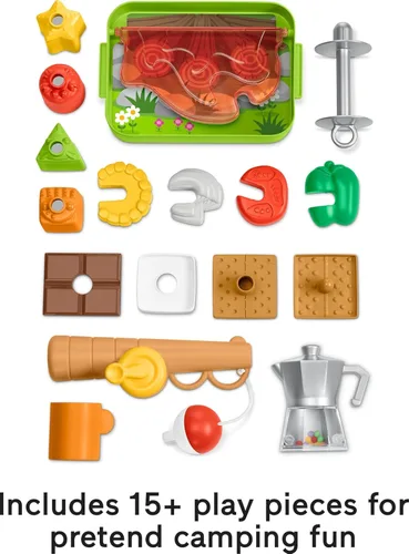 Miniatura 6 de Fisher-Price Juguete de Bebé a Niño Pequeño Laugh & Learn 3-en-1 Caminador y Centro de Actividades Camper Portátil con Smart Stages para Edades