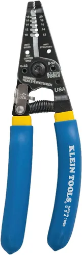 Miniatura 5 de Klein Tools 80013 Kit de herramientas de cableado con pelacables automático y crimpadora de terminales aislados de trinquete, cortador de cables
