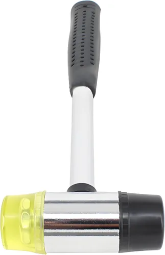 Miniatura 7 de Martillo de mazo de goma pequeño – 1.18 pulgadas (1.181 in), cabeza de goma y plástico de doble cara ligera Agarre ergonómico antideslizante