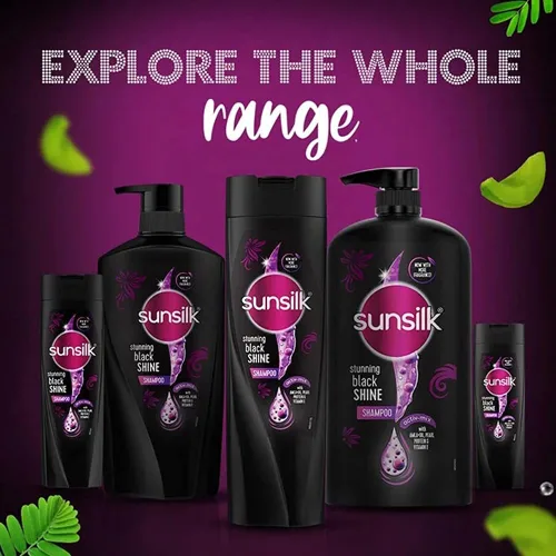 Miniatura 7 de Sunsilk Impresionante champú Black Shine, 22.0 fl oz
