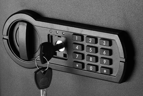 Miniatura 4 de Amazon Basics Caja fuerte electrónica de seguridad para el hogar de acero con bloqueo de teclado programable para documentos, joyas, objetos