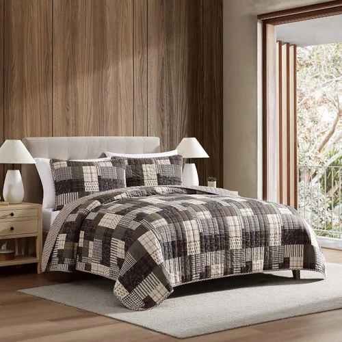Miniatura 2 de Eddie Bauer - Juego de edredón twin, ropa de cama de algodón naturalmente suave con una sensación ligera para comodidad durante todo el año
