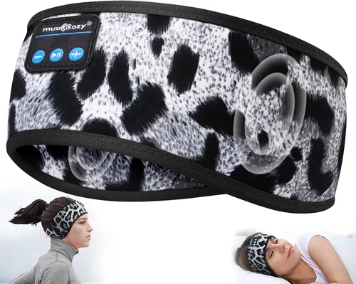 Miniatura 10 de MUSICOZY Auriculares Bluetooth 5.4 con Diadema para Deportes y Sueño, Máscara para los Ojos Inalámbrica para Dormir con Auriculares para Personas