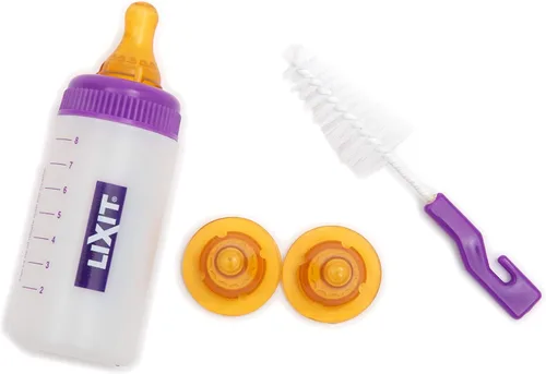 Lixit Kits de biberones de lactancia para cachorros de alimentación manual, gatitos, conejillos de indias, hurones, conejos, mapaches, ardillas y