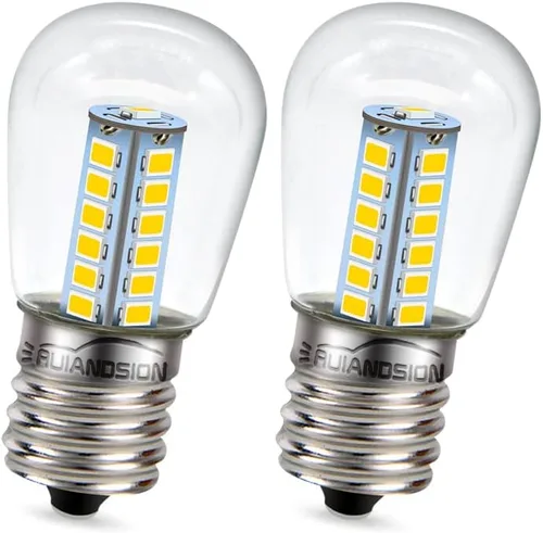 Miniatura 9 de Ruiandsion Bombilla LED E17 para refrigerador, CA 110 V, blanco, 2835 25SMD, bombilla transparente para congelador, techo, lámpara de iluminación