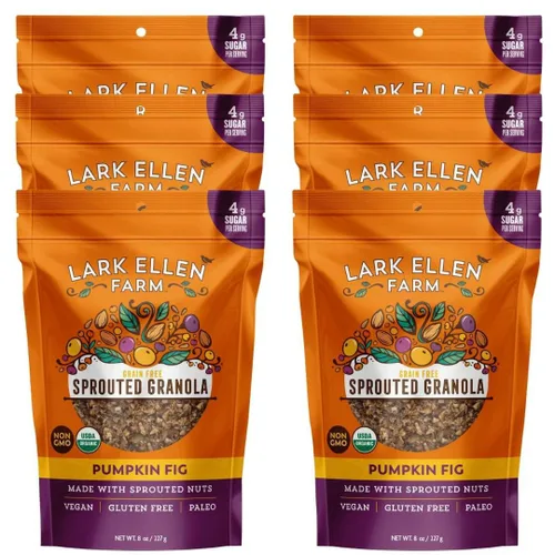 Miniatura 9 de Lark Ellen Farm Bocados de granola libre de granos, paleo; deliciosos aperitivos veganos orgánicos certificados sin gluten y cereal hecho de nueces