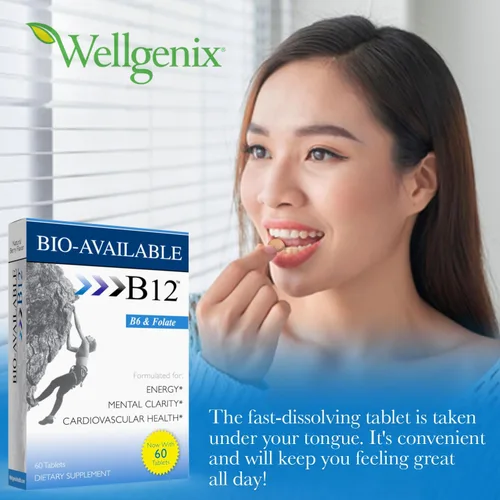 Miniatura 6 de Wellgenix Bio Available Multivitaminas diarias (60 unidades) – Fórmula de apoyo para el enfoque con vitaminas metil B12, B6, folato y biotina