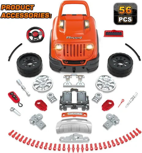 Miniatura 2 de SpringFlower - Juguetes y regalos para niños de 3 a 8 años, camiones grandes con motor para niños de 3 a 8 años, kit de construcción de camiones