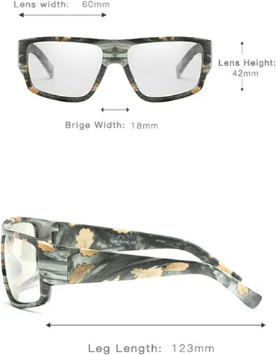 Miniatura 5 de Gafas de lectura fotocromáticas bifocales invisibles para exteriores, transición, rectangulares, para hombres y mujeres, lentes de sol deportivas