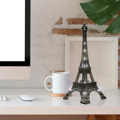 Miniatura 5 de Torre de luz LED, decoración de torre Eiffel, luz nocturna luminosa para dormitorio y escritorio, modelo de referencia creativo, regalo único