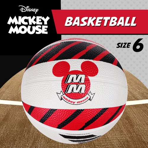 Miniatura 2 de Disney Mickey Mouse Baloncesto tamaño 6, juego para interiores y exteriores, pelota deportiva juvenil para niños y niñas