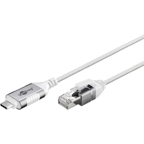 Miniatura 10 de goobay Slim USB-C 3.1 to RJ45 Ethernet CAT 6 Cable Adapter/Stable Wired Internet Connection with Router/Network Switch/USB to RJ45 Adapter/1Gbps