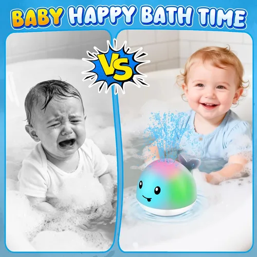 Miniatura 11 de Gigilli Juguetes de baño para bebés, juguetes de baño magnéticos recargables para niños de 1 a 3 años, bañera para niños pequeños, piscina, mesa