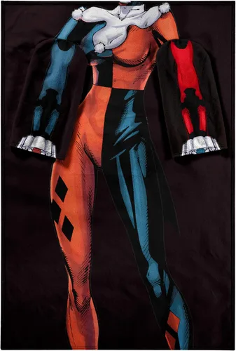 Miniatura 2 de DC Comics - Manta cómoda con mangas, Adulto, Harley Quinn