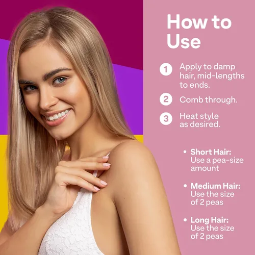 Miniatura 10 de Colorproof Plush Locks Leave-In Smooth Loción suavizante antiencrespamiento con aroma a vainilla Protección avanzada contra el calor Añade