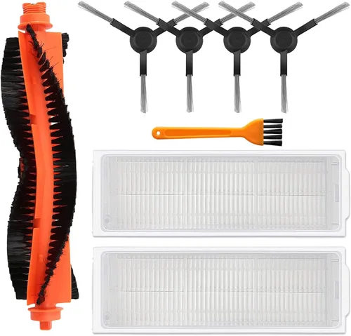 Piezas de repuesto para robot aspirador WYZE WVCR200S Accesorios, 1 cepillo de rodillo principal, 4 cepillos laterales, 2 filtros Hepa, 1 cepillo de