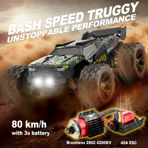 Miniatura 2 de Autos RC sin escobillas 1/14 para adultos, rápidos 50+ mph, camiones RC 4x4 todoterreno impermeables, auto eléctrico de control remoto de alta