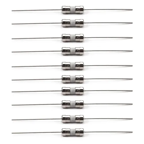 Miniatura 7 de Bettomshin 20 fusibles de plomo axial de tubo de cerámica T1A de 250 V, 0.142 x 0.394 in/0.14 x 0.39 pulgadas, fusible de fusión lenta de retardo