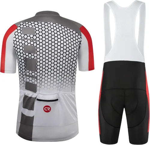 Miniatura 71 de Coconut Ropamo CR - Conjunto de camiseta de ciclismo para hombre, con cremallera y bolsillo con pantalones cortos con acolchado 4D