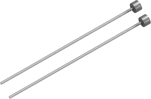 Miniatura 12 de uxcell Pasadores eyectores rectos, 0.256 in (1/4") Dia. Punzón de punta redonda de acero 65Mn 100mm (4") de largo para mantenimiento mecánico 2