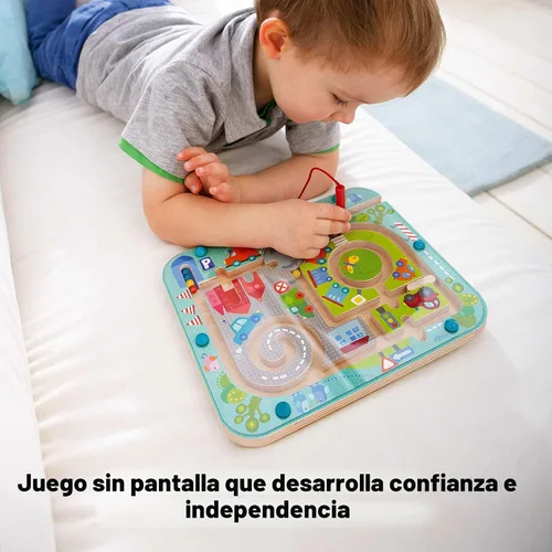 Miniatura 7 de Juego de magnético laberinto de ciudad, de la marca Haba, para niños de 2 años en adelante