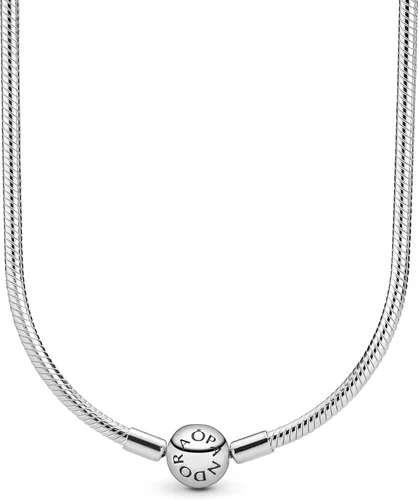 Miniatura 2 de PANDORA Jewelry Moments - Collar de plata de ley con cadena de serpiente, Metal