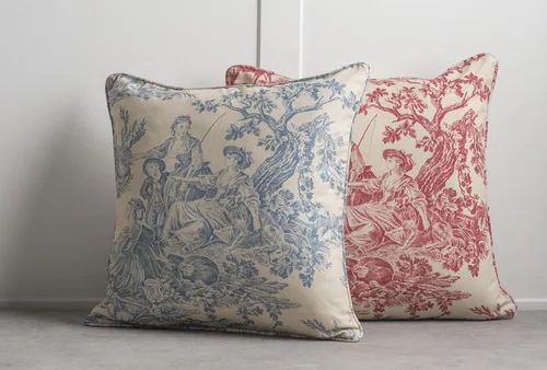 Miniatura 8 de Maison d' Hermine The Miller - Funda de cojín decorativa 100 % de algodón, tejido Toile de Jouy Para sofá, sillón, dormitorio, hogar, sala