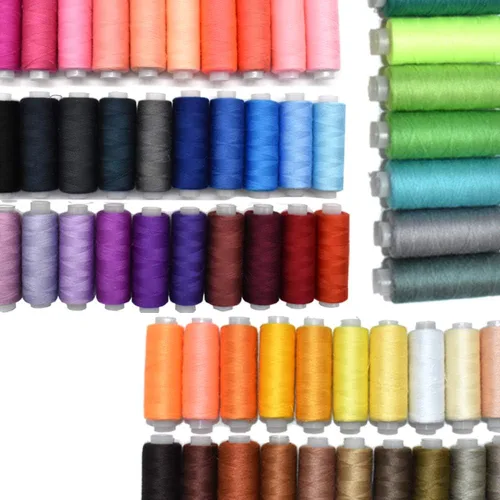 Miniatura 8 de Hilo de coser de 100 colores para máquina de coser y coser a mano de poliéster para coser a mano, bordado, máquina, acolchado y manualidades