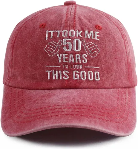 Miniatura 7 de It Took Me 50 Years to Look This Good Hat para mujeres y hombres, divertida gorra de béisbol ajustable bordada 50 cumpleaños