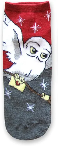 Miniatura 2 de Harry Potter Hedwig Hogwarts Letter JuniorsWomens 5 Pack de calcetines tobilleros talla 4-10, Multi
