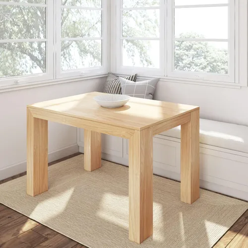 Miniatura 7 de Plank+Beam Mesa de comedor de 48 pulgadas, mesa de cocina de madera maciza de 48 pulgadas, mesa de comedor rectangular para comedor, oficina