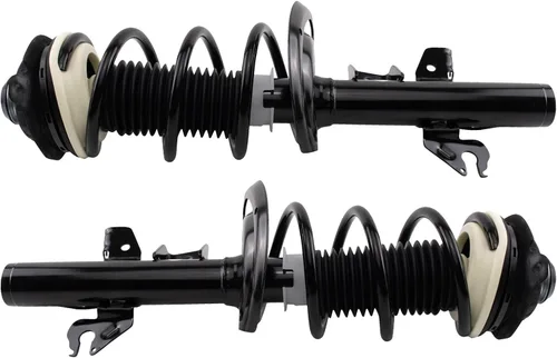 Miniatura 48 de TRQ Conjunto de Amortiguador y Resorte Delantero Cargado con Resorte Helicoidal Pre-ensamblado Compatible con Jeep Cherokee Limited AWD 14-22 Sin