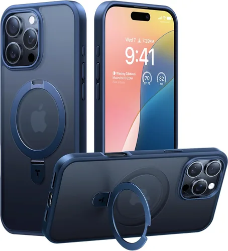 Miniatura 14 de TORRAS Funda magnética para iPhone 13 Pro Max de 6.7 pulgadas [compatible con Magsafe] con soporte, [protección contra caídas de grado militar] a