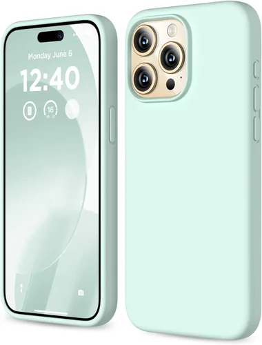Miniatura 35 de Compatible con Funda para iPhone 15 Pro Max, Funda de Silicona Líquida, Cubierta Protectora Resistente a Golpes de Cuerpo Completo Funda Delgada
