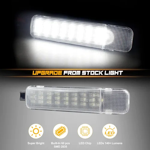 Miniatura 3 de NDRUSH - Luces interiores LED para panel de puerta, luz de cortesía o advertencia para puerta de vehículo Blanco