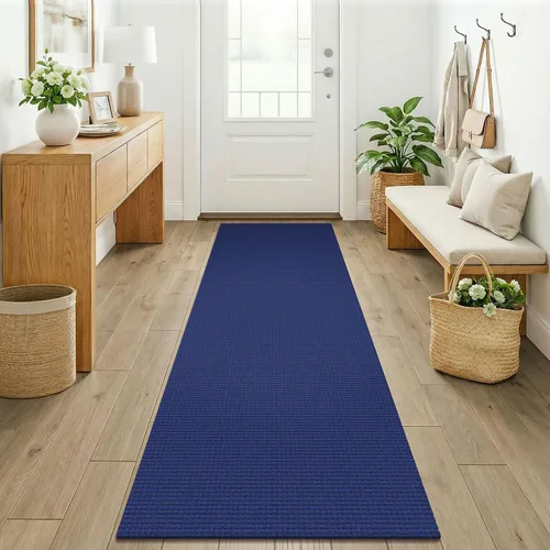 Miniatura 239 de KOZYFLY - Tapetes para entrada, lavable, tejido, con respaldo de goma antideslizante, de algodón, interiores, cocina, entrada, vestíbulo y puerta