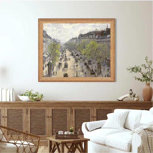 Miniatura 314 de A&T ARTWORK Campo de trigo con cipreses de Van Gogh Las reproducciones de arte clásico mundial, impresiones en lienzo giclée para decoración