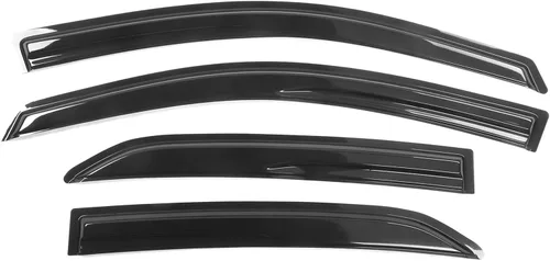 Miniatura 9 de Visor para ventana compatible con Toyota Corolla 2009-2013, protector de aire para deflector de viento de acrílico ahumado y semitransparente contra