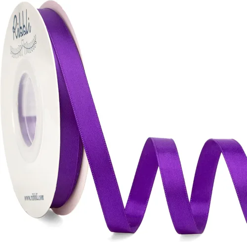 Miniatura 110 de Ribbli - Cinta de satén de doble cara dorada, 1 pulgada x 25 yardas, uso para ramo de lazos, envoltura de regalos, decoración de boda Dorado